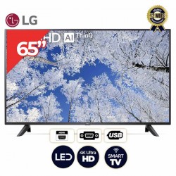 LG TV Smart 65 pouces - 65UQ70006LB- 4K Actif -HDR- OS web - ThinQ AI Noire