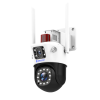 Camérade Surveillance sans fil  à double objectif