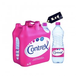 EAU MINERAL NON PETILLANTE CONTREX 1L - 6 BOUTEILLES :