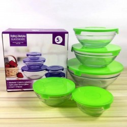 Ensemble 5 pièces de bols en plastique