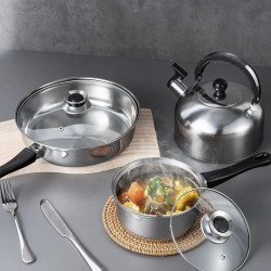 Ensemble de casseroles en aluminium