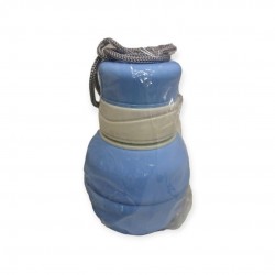 Gourde bleue-beige