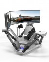 Simulateur de conduite de voiture à 3 écrans