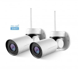 Caméra système kit nvr sans fil avec écran lcd